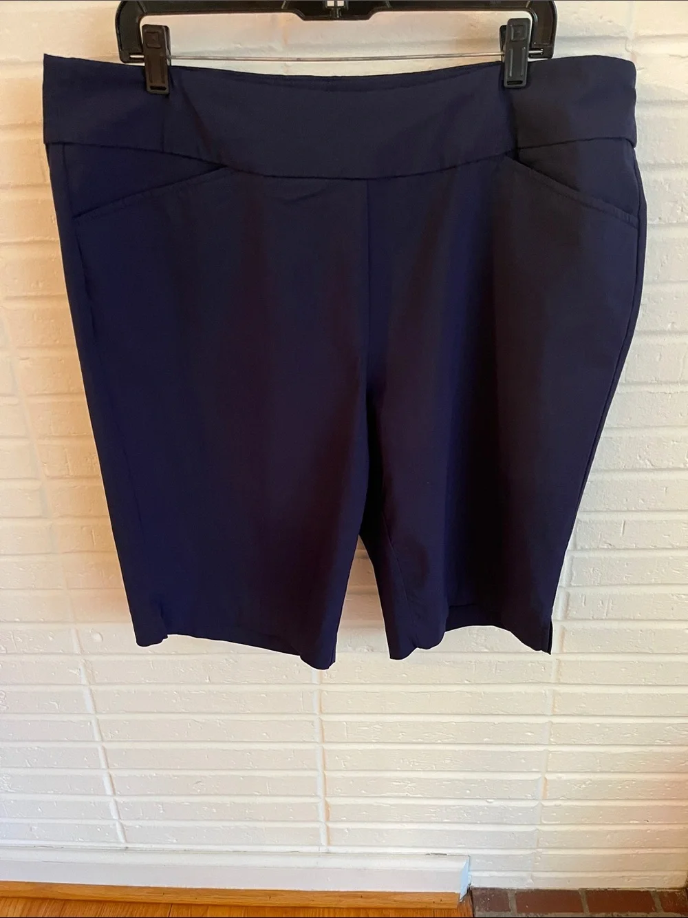 Belle by Kim Gravel Navy Blue Shorts - Picture 1 of 7